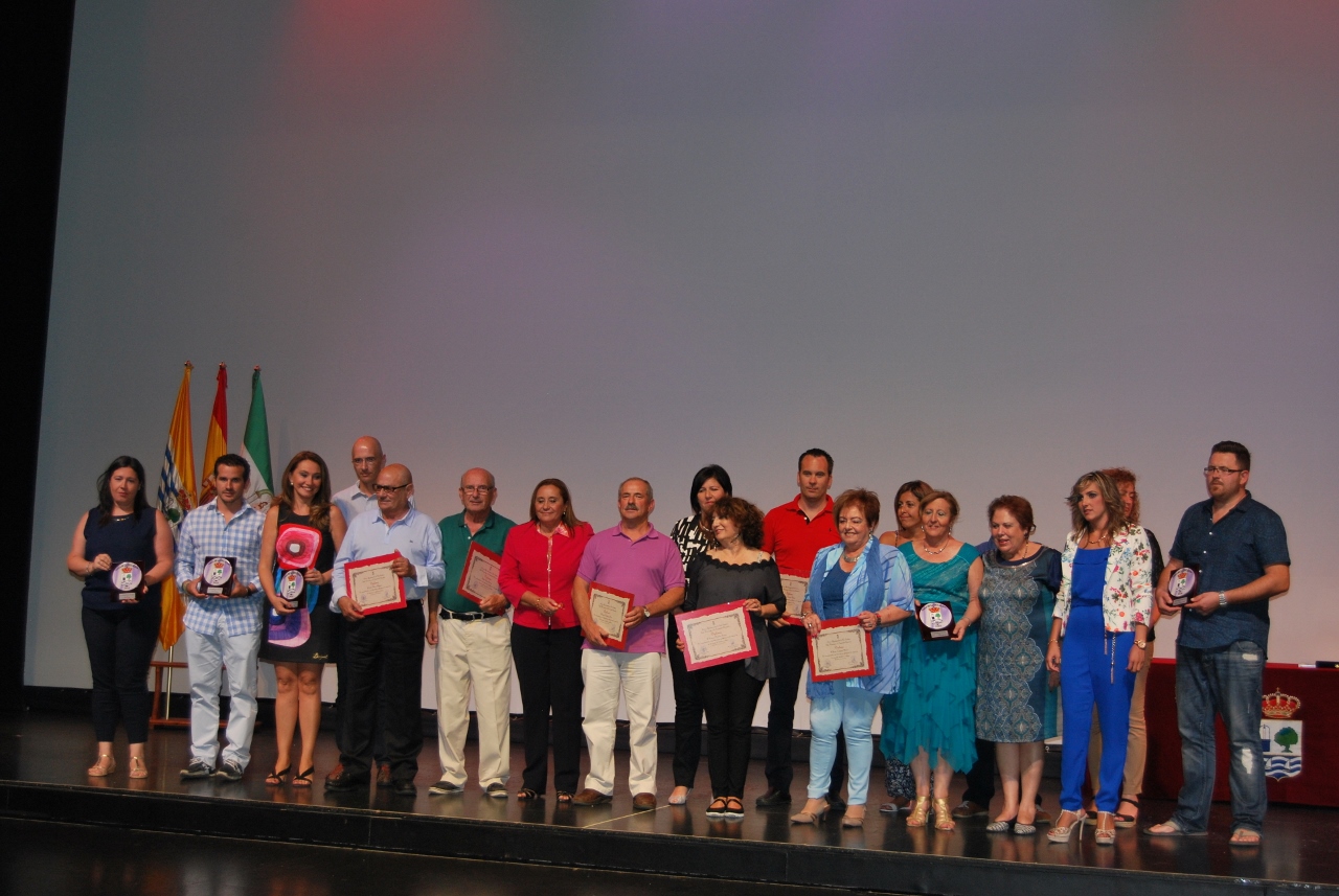 Faneca y Beltrán y Cascales junto a profesores homenajeados