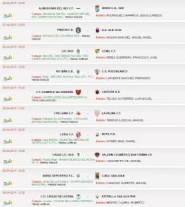 horarios division de honor