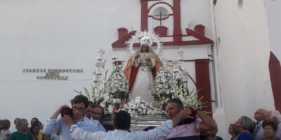 La Puebla De Guzmán vive su procesión de la Virgen de la Caridad
