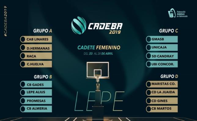 Lepe ya conoce el calendario del Campeonato de Andalucía de Clubes Cadete Femenino de baloncesto
