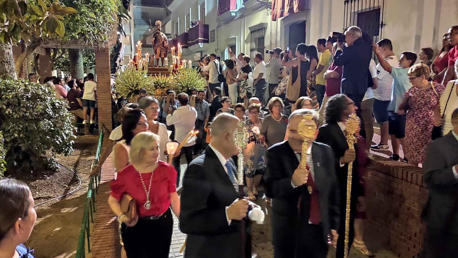 La procesión de San Roque pone el broche a las Fiestas Patronales en Lepe