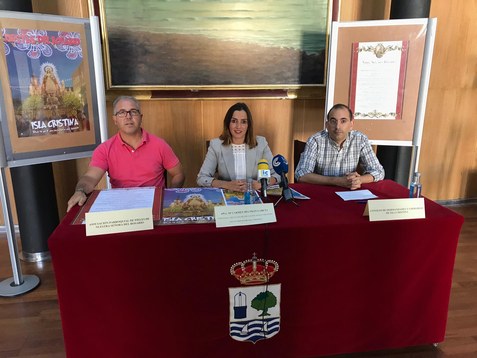 Isla Cristina presenta el cartel y la programación de las Fiestas del Rosario