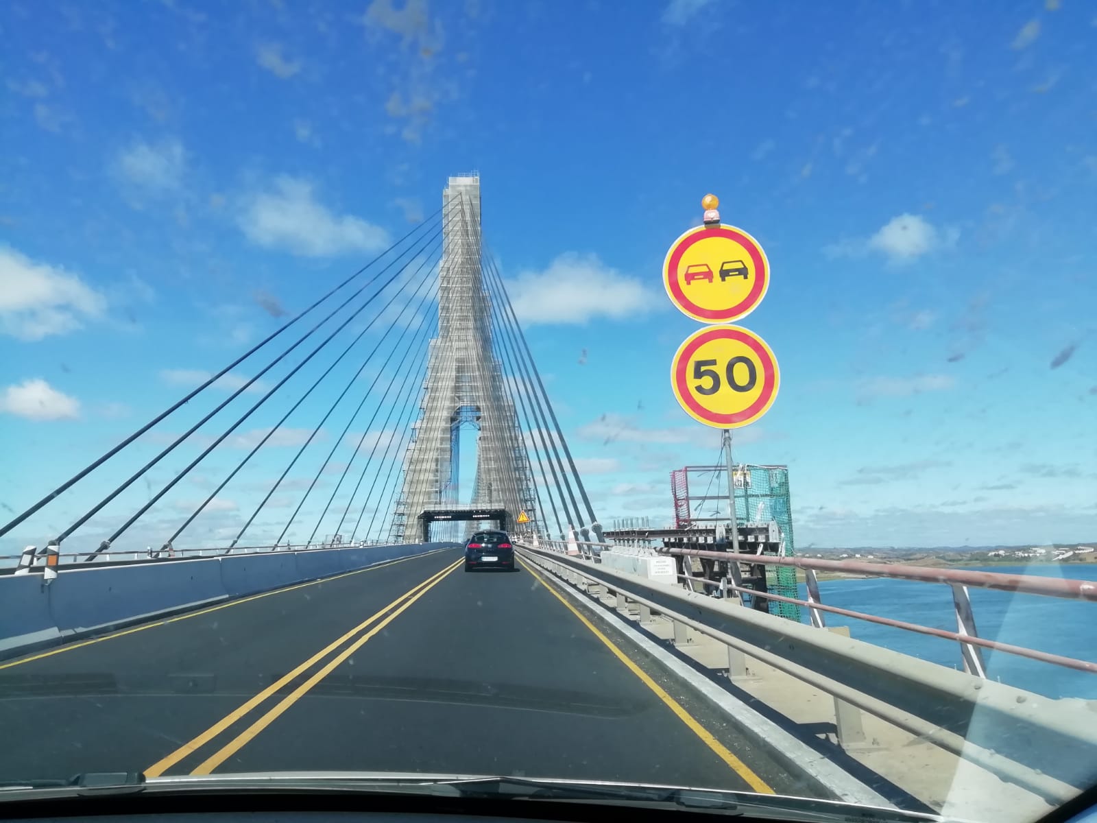 Las obras del puente del Guadiana se reanudarán en Octubre