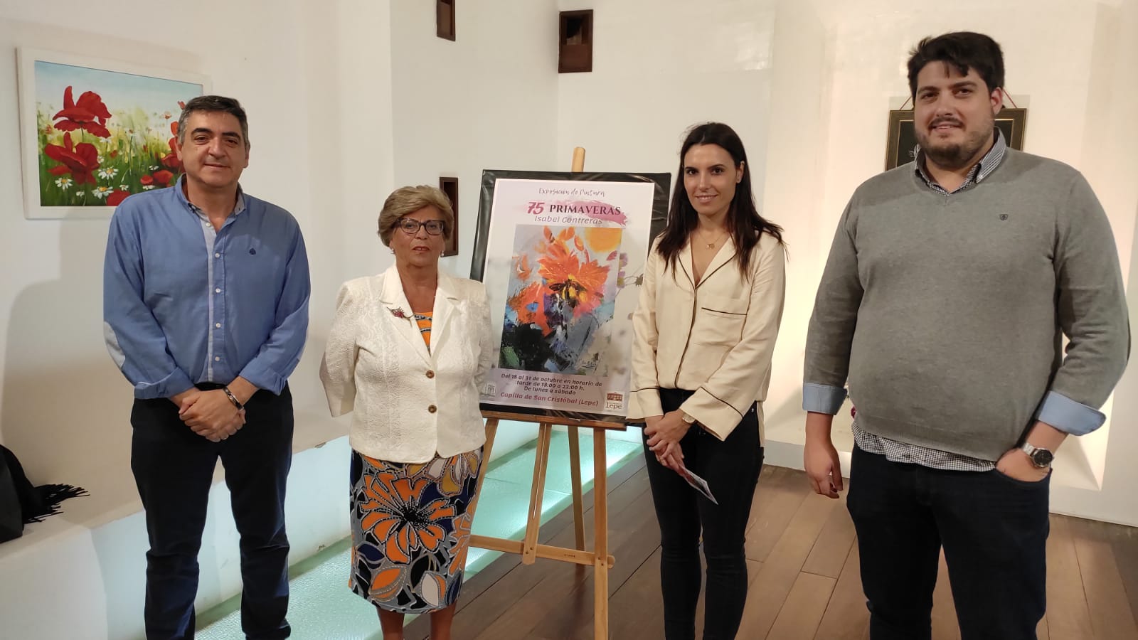 La Capilla de San Cristóbal acoge la exposición ‘75 primaveras’ de Isabel Contreras