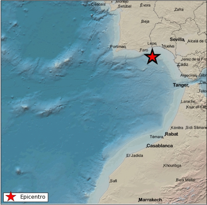 Registrado un terremoto de magnitud 3 frente a la costa de Isla Cristina