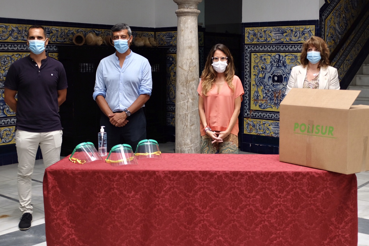 El Ayuntamiento de Ayamonte entregará mascaras faciales donadas por Polisur a los escolares