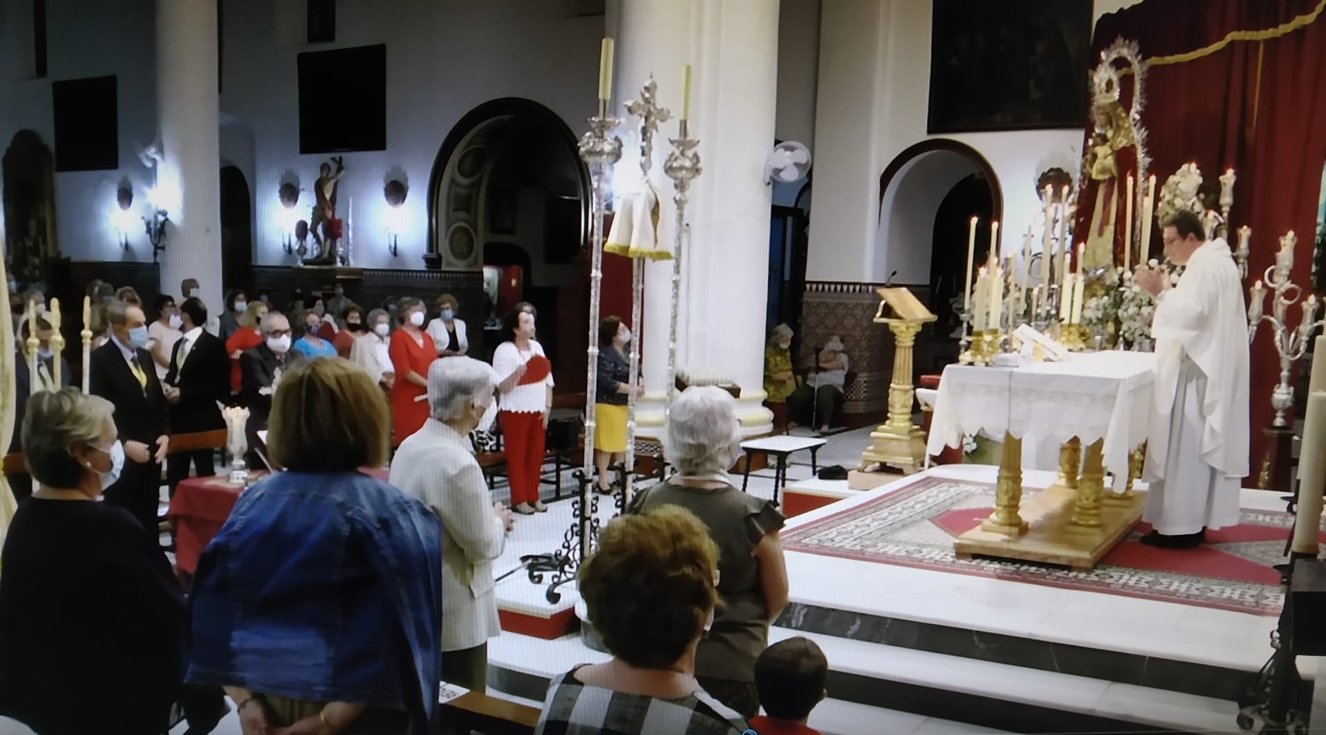 La parroquia de Cartaya acoge estos días la Solemne Novena del Rosario