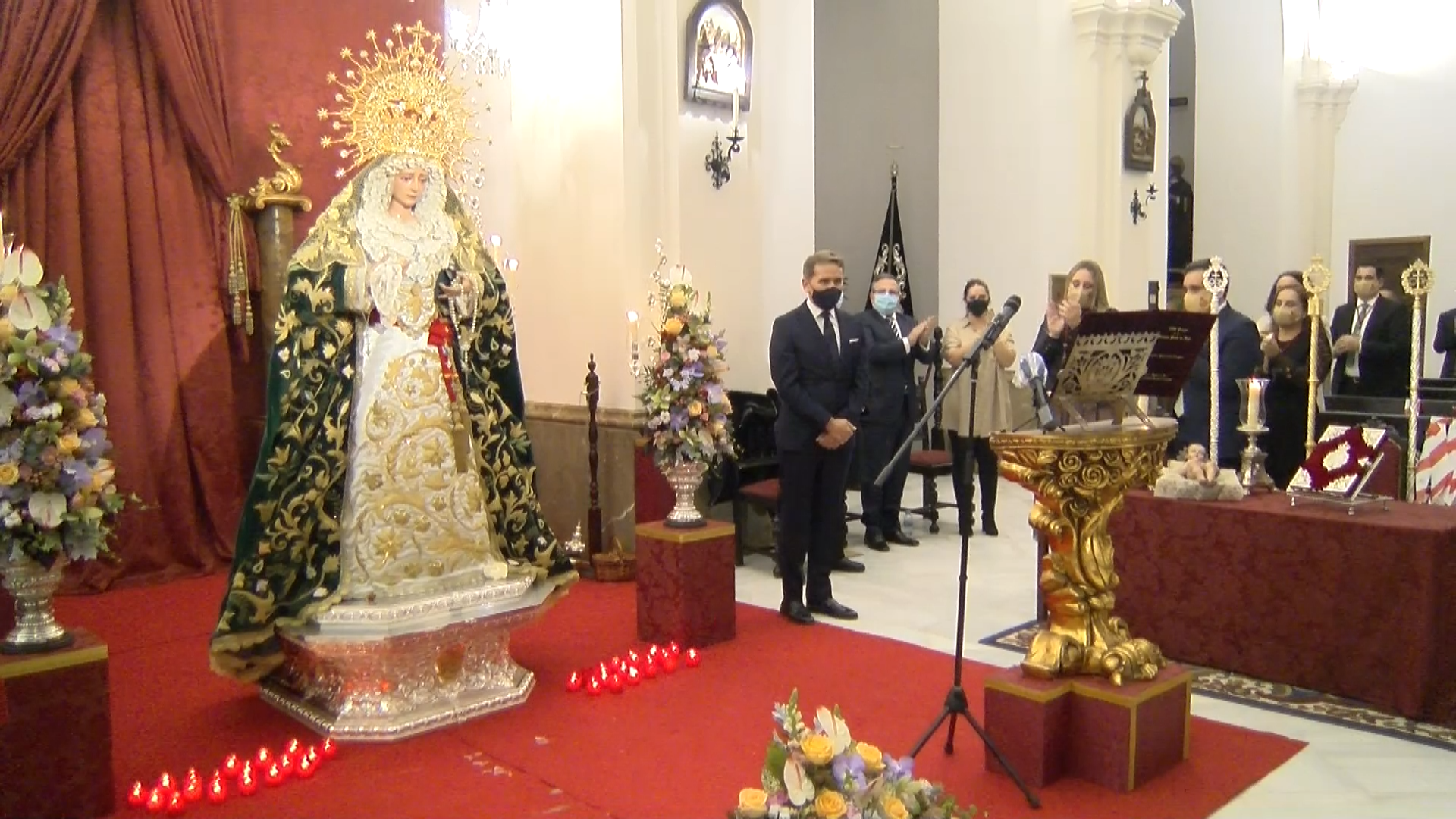Jesús Cortés exaltó en Lepe a la Virgen de la Esperanza