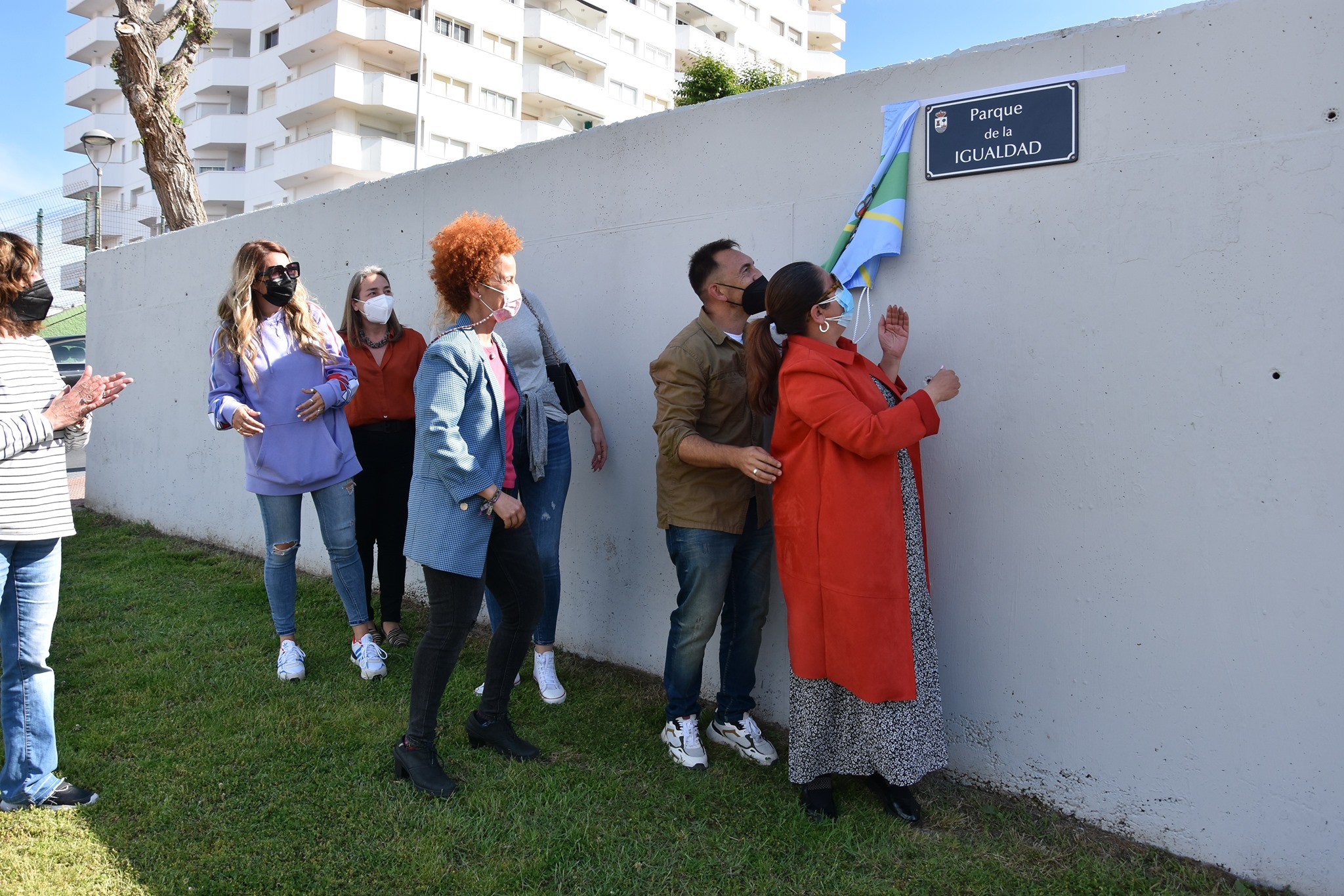 El Ayuntamiento de Punta Umbría rotula el nuevo ‘Parque de la Igualdad’