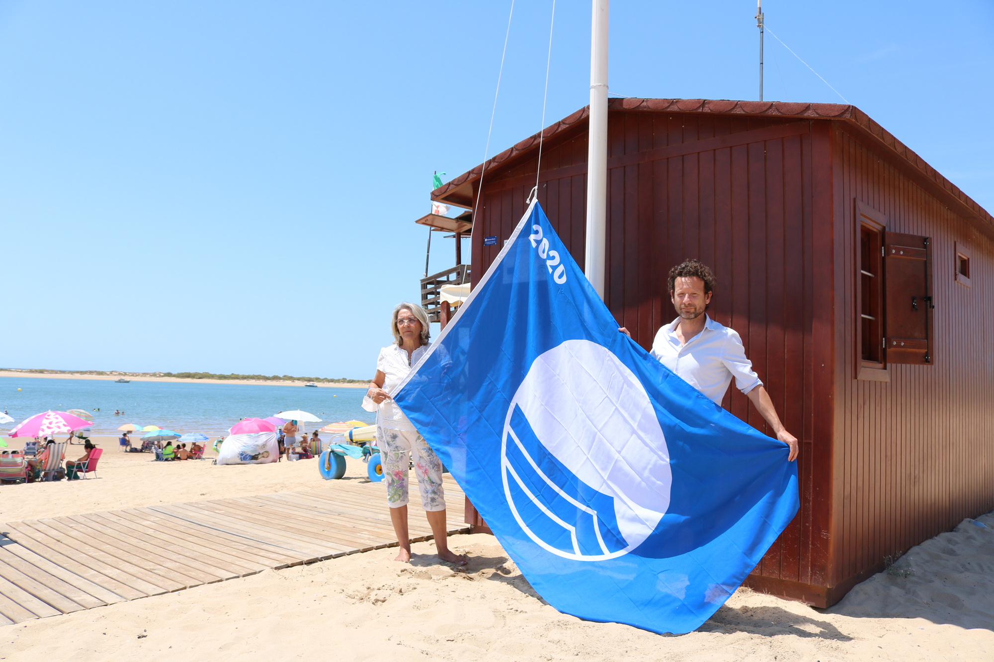 Satisfacción municipal por las cuatro Banderas Azules que consigue Cartaya
