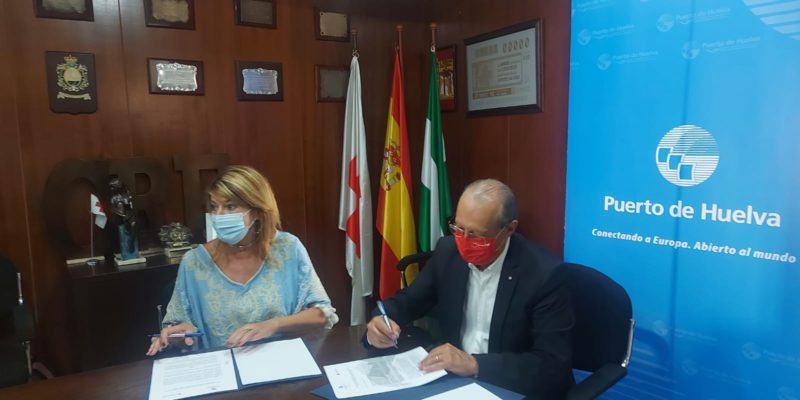 El Puerto de Huelva colabora con Cruz Roja para garantizar ayuda a las familias