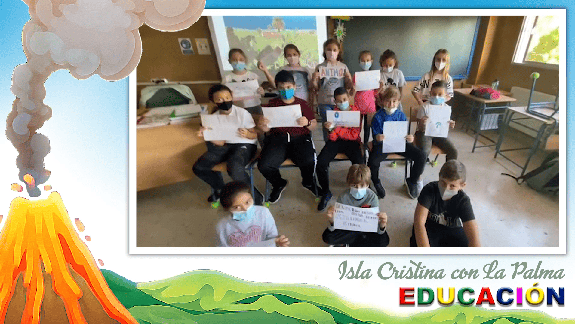 La Comunidad Educativa de Isla Cristina manda su apoyo a La Palma