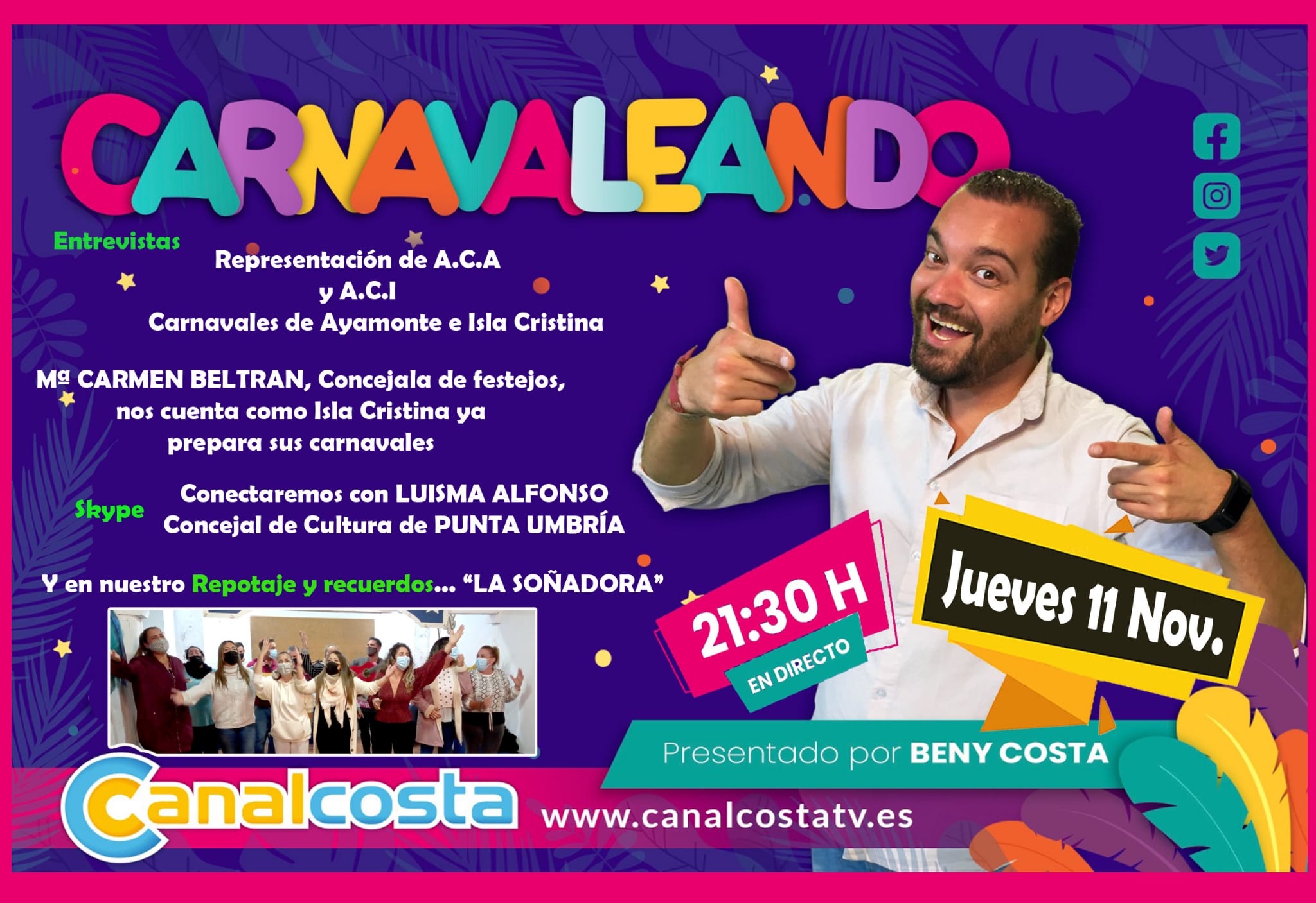 Carnavaleando vuelve este jueves a la parrilla de Canalcosta Televisión