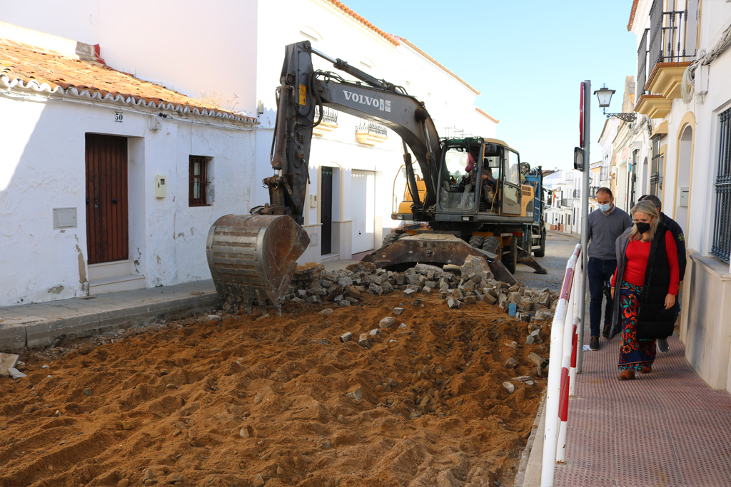 Comienzan las obras de reparación de la calle Pescadores de Cartaya