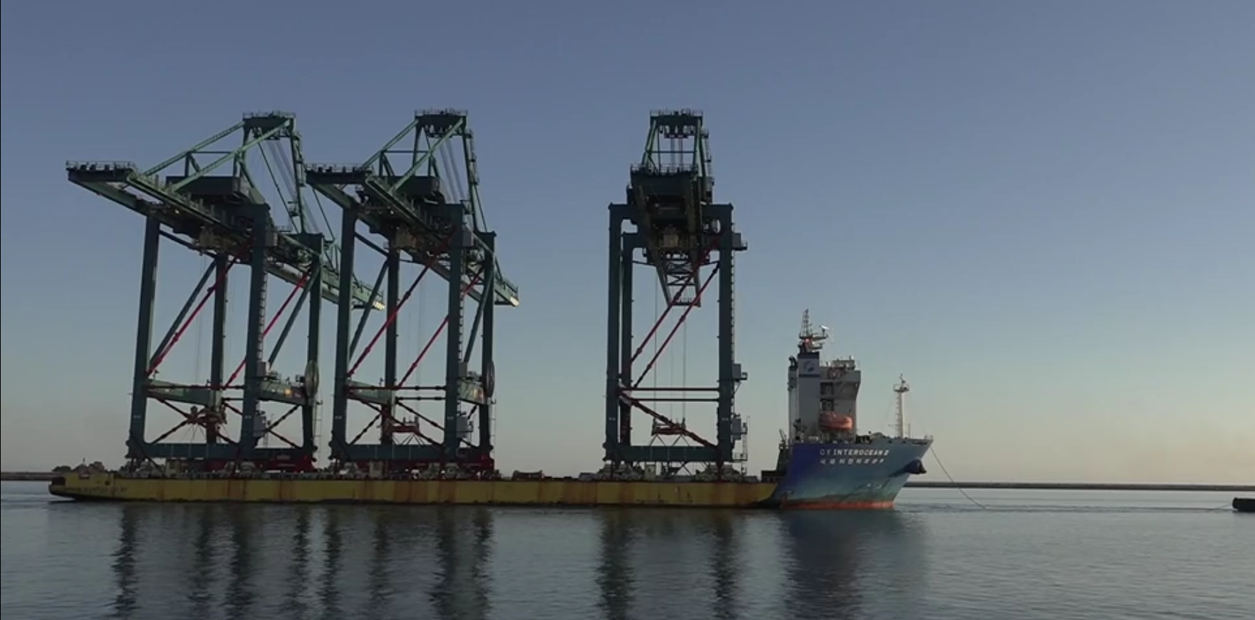 El Puerto de Huelva presenta las tres nuevas grúas de Yilport