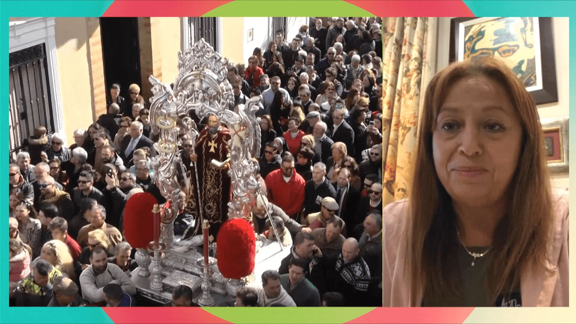 La alegría volvió a Trigueros tras sentir más cerca la salida de San Antonio Abad a las calles