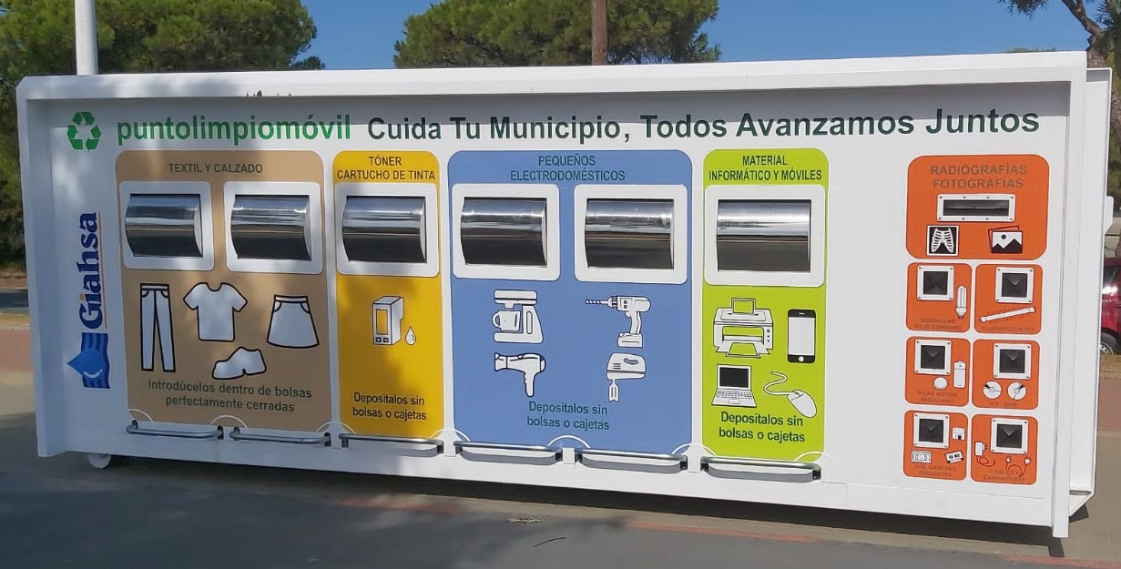 Giahsa extiende a la totalidad de la provincia el sistema de puntos limpios móviles