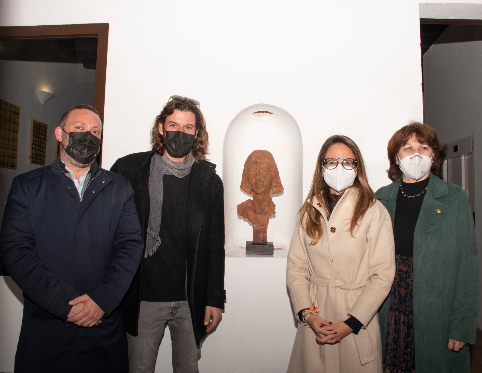 El busto del I Marqués de Ayamonte ya preside el patio de la Casa grande