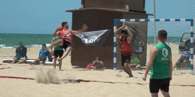 La playa de Santa Pura de Lepe acogió el Campeonato de Andalucía de Balonmano Playa