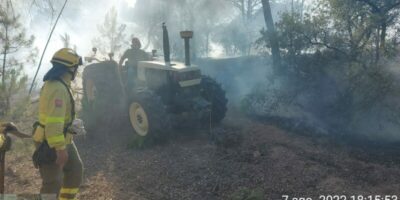 Extinguido el incendio forestal del paraje Nazaret de Moguer