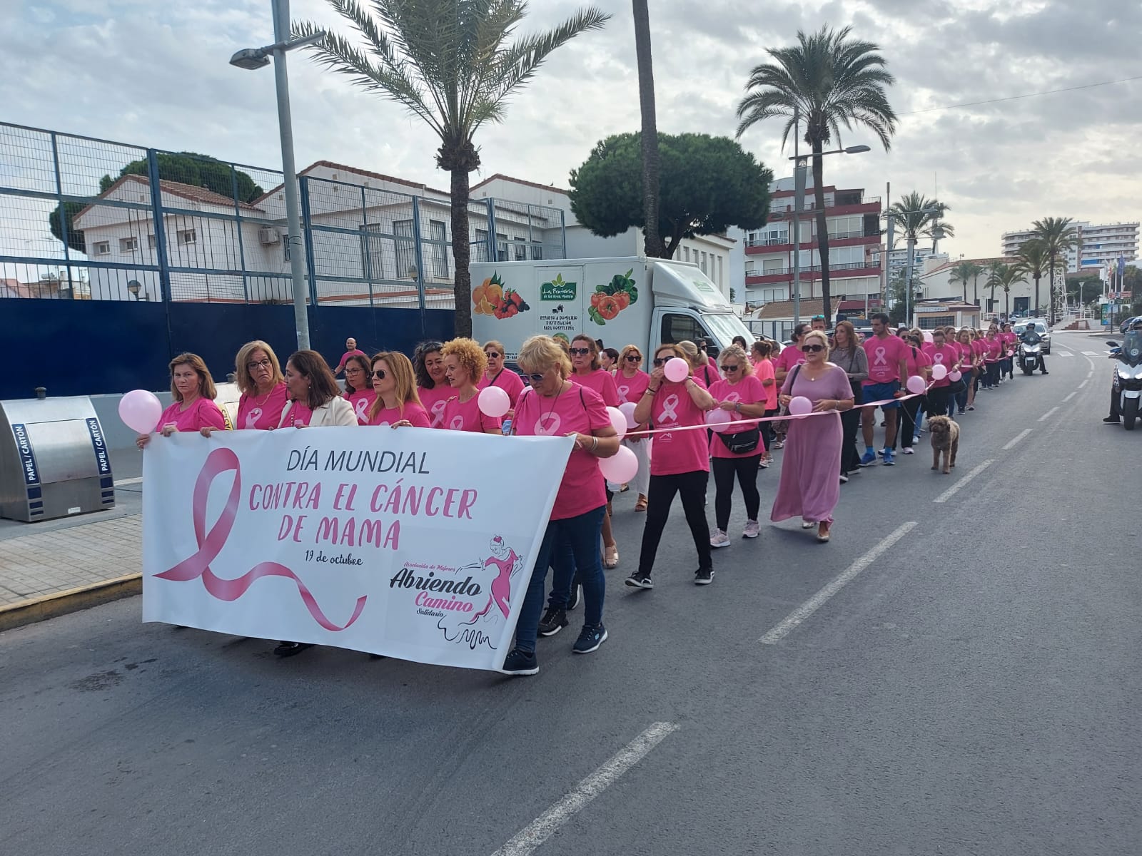 Punta Umbría celebró la IV Marcha contra el Cáncer de Mama