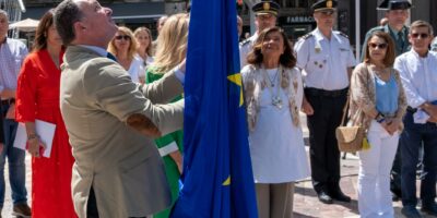 Diputación, autoridades y sociedad civil onubense celebran el Día de Europa