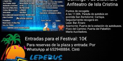 El Anfiteatro de Isla Cristina acoge el Festival Solidario ‘Todos con Valencia’