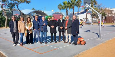 El Parque Central de Isla Cristina ya luce su remodelación deportiva