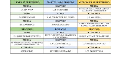Efectuado el Sorteo del LVII Concurso de Agrupaciones del Carnaval de Isla Cristina
