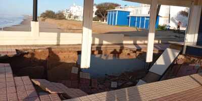 Borrasca Laurence: Así amanece la Playa Central de Isla Cristina