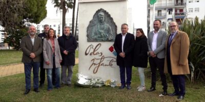 Isla Cristina conmemora el Día de la Bandera con el acto tradicional junto al monolito a Blas Infante