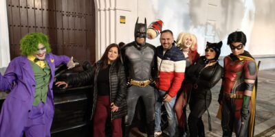 Batman y sus icónicos compañeros invadieron las calles de Isla Cristina