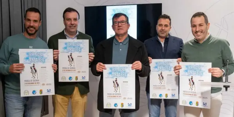 Exhibición hípica solidaria en Puebla de Guzmán a favor de Autismo Huelva Ánsares