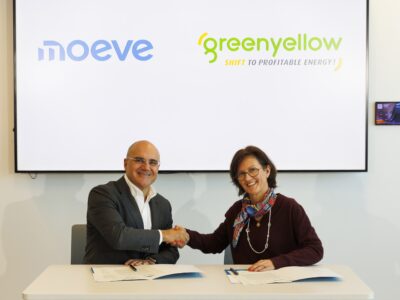 arlos Barrasa, vicepresidente ejecutivo de Commercial & Clean Energies de Moeve, y Anne de Bagneux, Group Chief Commercial Officer de GreenYellow