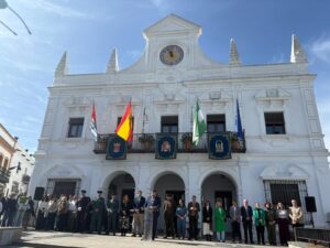 Manuel Barroso pronunciando el discurso del 28F Cartaya