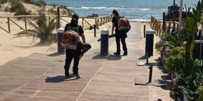 Isla Cristina prepara sus playas para la Semana Santa